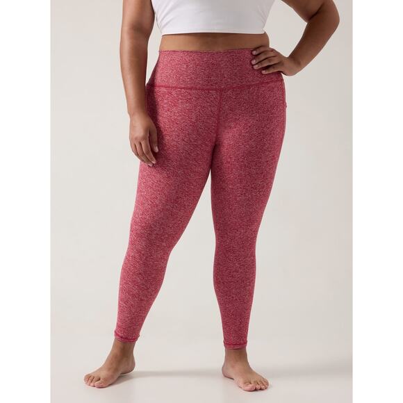 Athleta Salutation Leggings Stash Pocket XS Pink High Rise Yoga Pants NWT - Picture 1 of 9